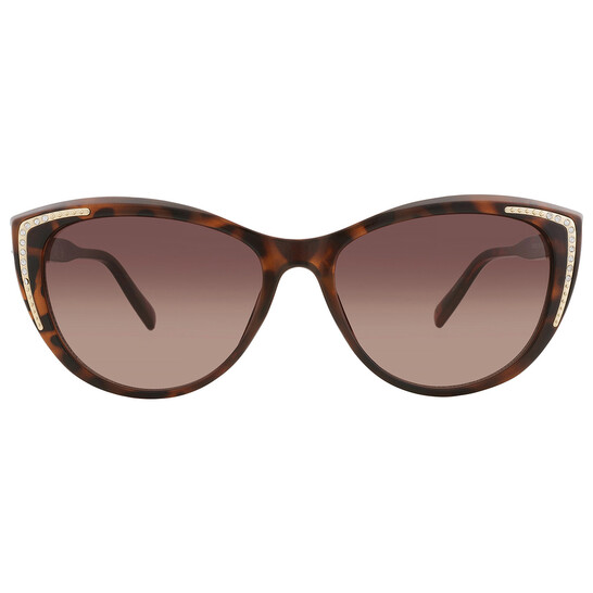 Guess Factory Brown Gradient Cat Eye Ladies Sunglasses GO00006 52F