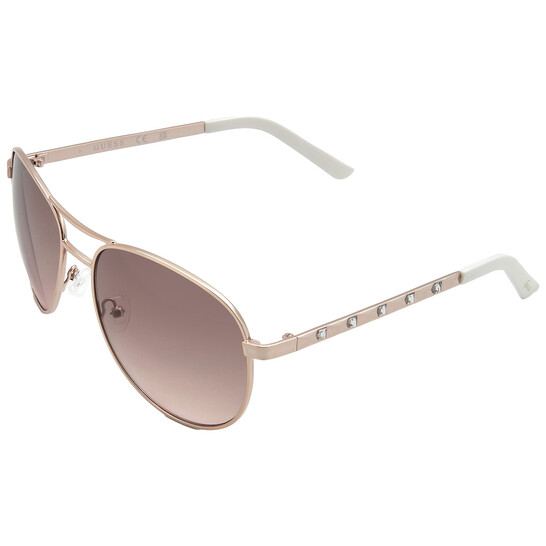Guess Factory Brown Gradient Phantos Ladies Sunglasses
