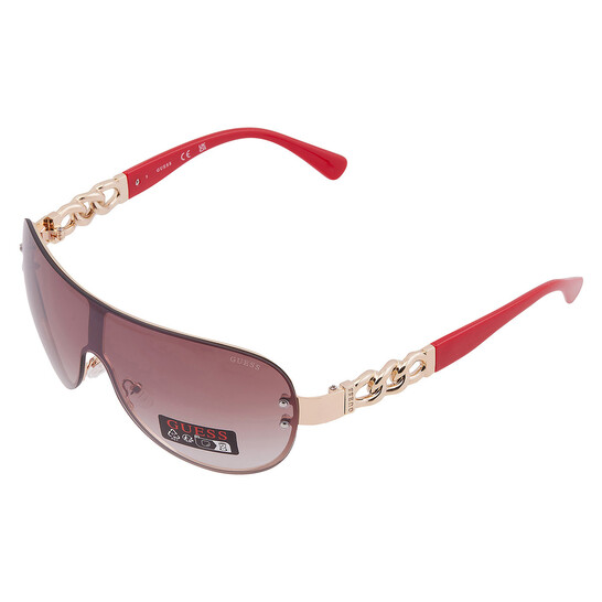 Guess Factory Brown Gradient Shield Ladies Sunglasses  display picture 2