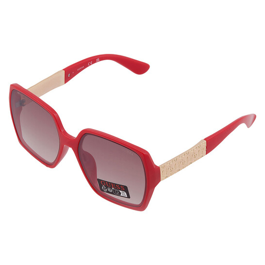 Guess Factory Brown Gradient Square Ladies Sunglasses  display picture 1