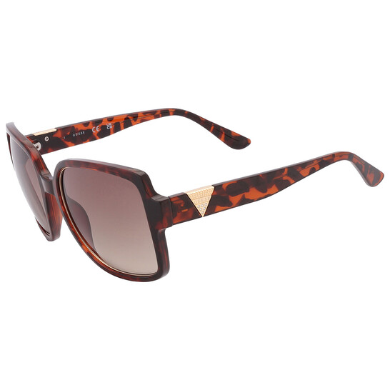 Guess Factory Gradient Brown Square Ladies Sunglasses GF6180  display picture 3