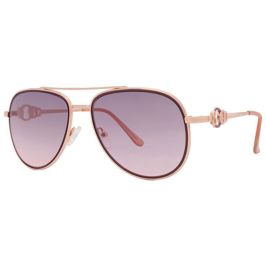 Pink Guess Pilot Sunglasses Guess Factory Pink Pilot Ladies - Main Image