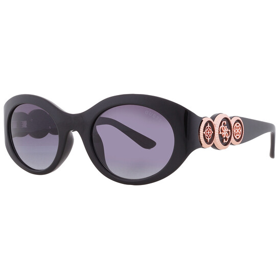 Guess Smoke Gradient Oval Ladies Sunglasses GU00198-H 01B 53