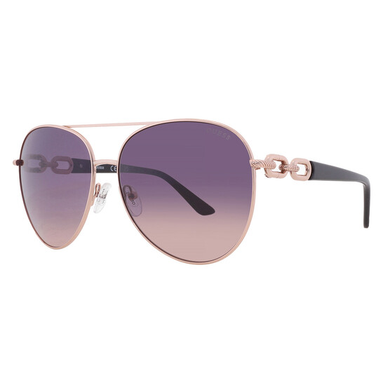 Occhiali Da Sole Guess GU00158 – Shiny Rose Gold, Unisex, Design Moderno Per Uomo E Donna