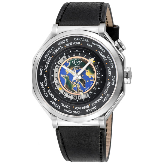 Gv2 By Gevril Marchese Quartz Black Dial Men's Watch 42432