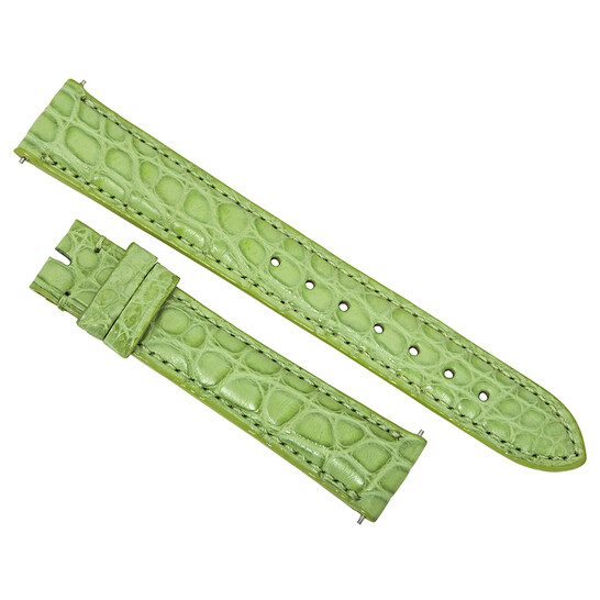 Hadley Roma 16 MM Matte Lime Green Alligator Leather Strap Hadley Roma 16 MM Matte Lime Green Alligator Leather Strap - 546x546