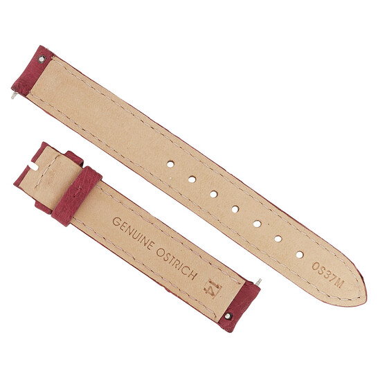Hadley Roma Bougainvillea Pink 14 MM Ostrich Leather Strap Hadley Roma Bougainvillea Pink 14 MM Ostrich Leather Strap - 546x546 Image #2