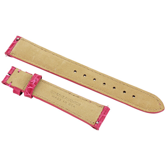 Hadley Roma Hot Pink 16 MM Alligator Leather Strap - 546x546 Image #2