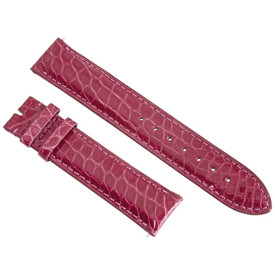 Hadley Roma Hot Pink 19 MM Alligator Leather Strap - 546x546