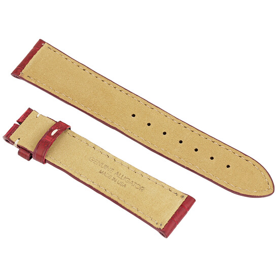 Hadley Roma Wine Matte 21 MM Alligator Leather Strap Hadley Roma Wine Matte 21 MM Alligator Leather Strap - 546x546 Image #2