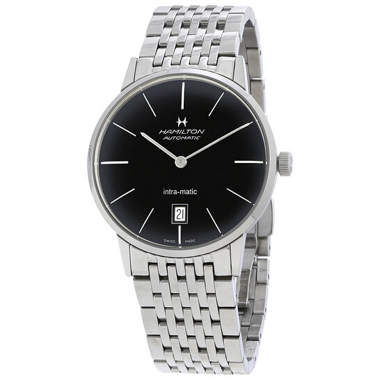 Hamilton Intra-Matic Automatic Black Dial Men's Watch H38455131