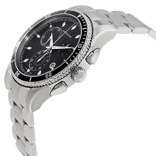 ★Hamilton★ ジャズマスター H37512131 Jazzmaster Seaview Chrono Quartz - Dial color:Black