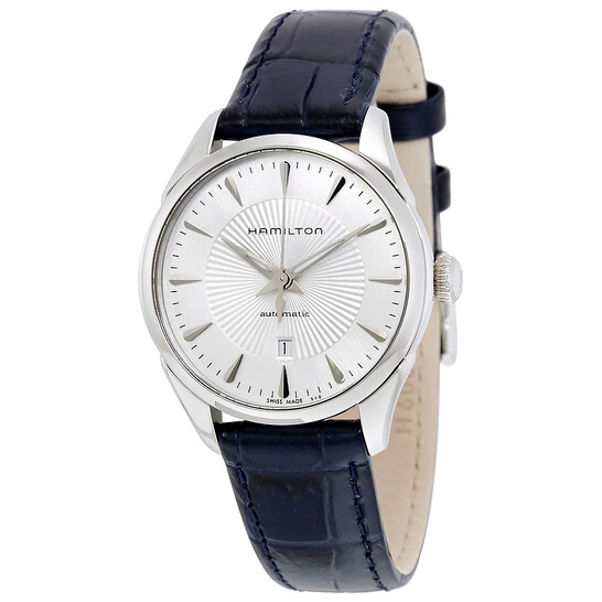 Hamilton Jazzmaster Silver Dial Blue Leather Ladies Watch