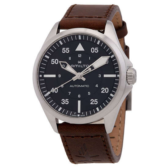 Hamilton Khaki Aviation Pilot Automatic Black Dial Watch H76305530