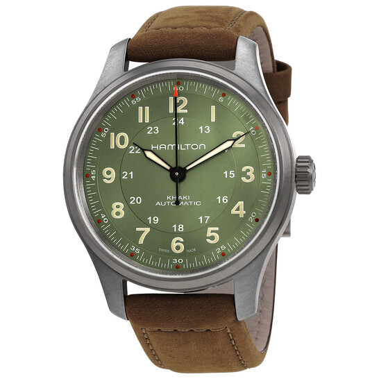 Hamilton Khaki Field Automatic Green Dial Men's Watch H70545560