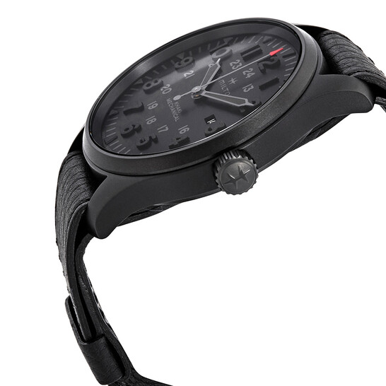 Hamilton Khaki Field Hand Wound Black Dial Men's Watch H69809730