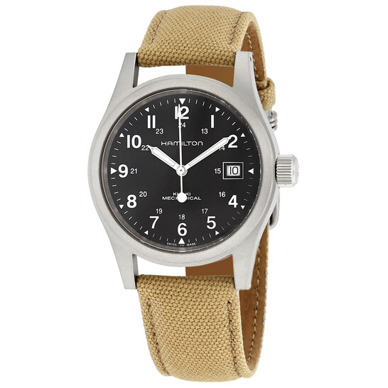 Hamilton Khaki Field Hand Wind Black Dial Men's Watch