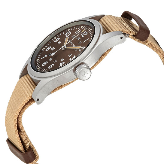 Hamilton Khaki Field Hand Wind Brown Dial Men's Watch H69439901