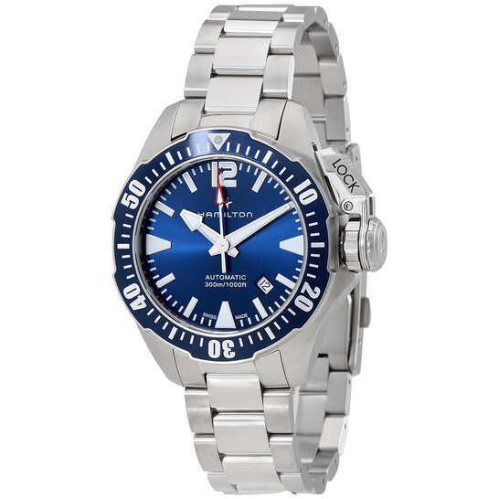 専用　Hamilton Khaki H77705145 フロッグマン Khaki Navy Frogman Auto - Dial color:Blue - H77705145