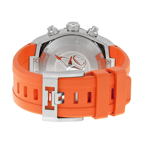 Hamilton Khaki Navy Sub Automatic Chronograph Dark Gray Dial Orange Rubber Men's Watch H78716983 - 546x546 Image #3