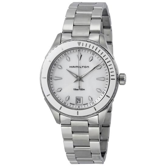 Hamilton Seaview White Dial Stainless Steel Ladies Watch H37411111 - 546x546