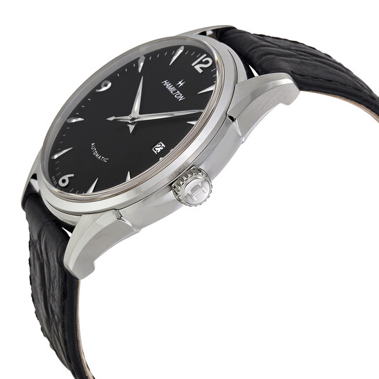 Hamilton Thinomatic Black Dial Black Leather Strap Men's Watch