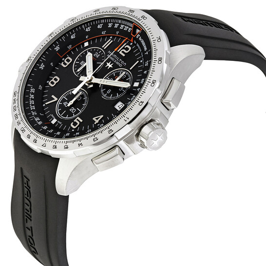 Hamilton X-Wind GMT Chronograph Black Dial Men'sWatch