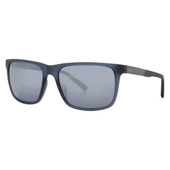 Harley Davidson Blue Mirror Square Men's Sunglasses HD00020 85X 58 ...