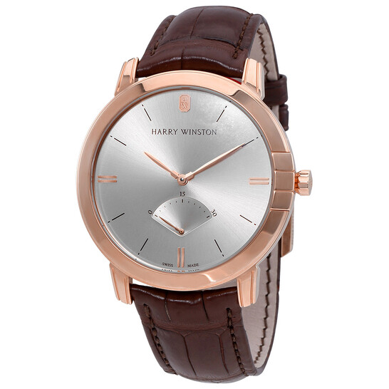 Harry Winston Midnight Retrograde Silver Dial Automatic Men's