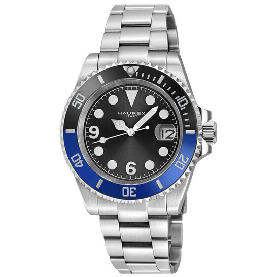 Haurex Italy Barracuda Automatic Black Dial Men display picture 1