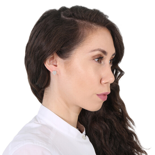 Gucci Heart earrings with Gucci trademark in Sterling Silver