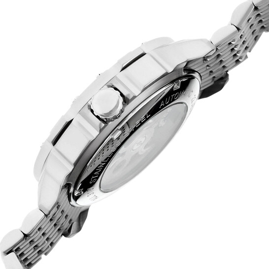 Heritor Carter Silver Skeleton Dial Stainless Steel Men's Watch HR2501 - 546x546 Image #2