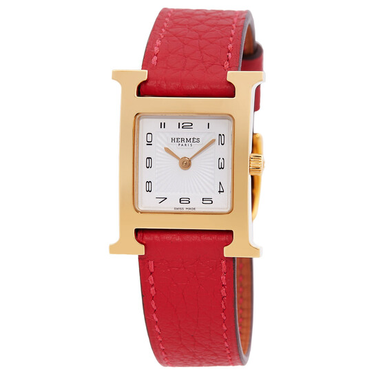 Hermes Heure H Quartz White Dial Ladies Watch 040887WW00 - Watches