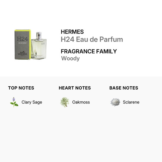 Hermes Men's H24 Eau de Parfum EDP 0.16 oz Fragrances