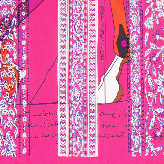 【 Hermes 】Pegase Au Bloc 刺繍 スカーフ 713368S 09 Hermes Pegase Au Bloc Embroidered Scarf 713368S 09