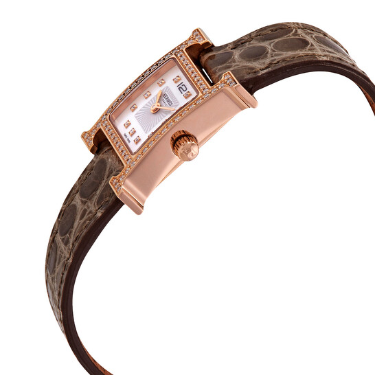 Hermes Quartz Diamond Silver Dial Ladies Watch 041670WW00 - 546x546 Image #2