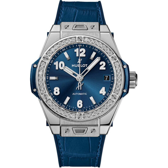 Hublot Big Bang Automatic Diamond Blue Dial Unisex Watch 465.SX