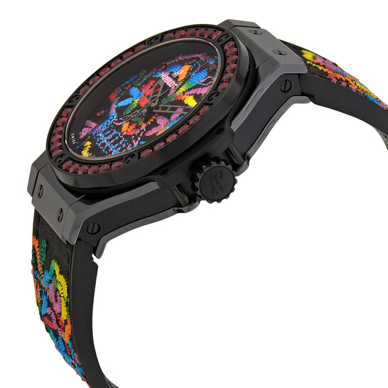 Broderie Hublot Purple Skull Watch Hublot Big Bang Broderie Sugar
