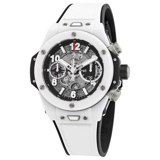 Hublot Big Bang UNICO Automatic Chronograph White Ceramic Silver