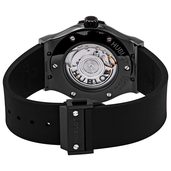アン Hublot Classic Fusion Automatic Black Dial Black Rubber