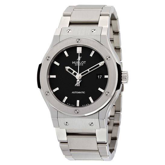 Hublot Classic Fusion Black Dial Titanium Automatic Men's Watch