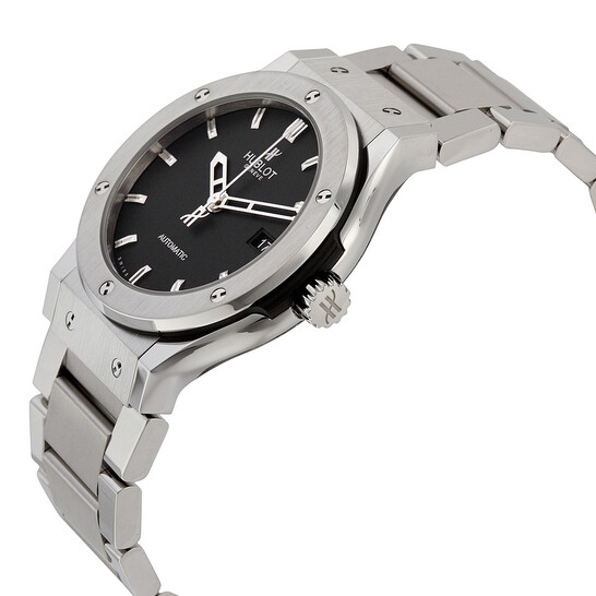 Hublot Classic Fusion Black Dial Titanium Automatic Men's Watch