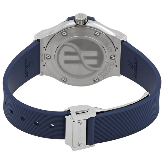 Hublot Classic Fusion Quartz Blue Dial Ladies Watch 581.NX.7170.RX