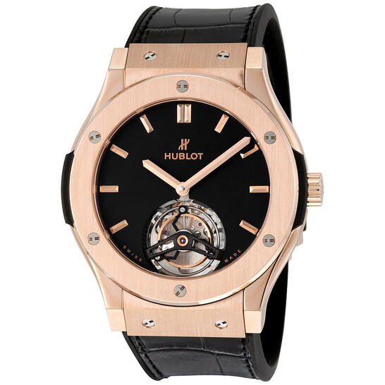 Hublot Classic Fusion Tourbillon 45mm Dial Black Men's