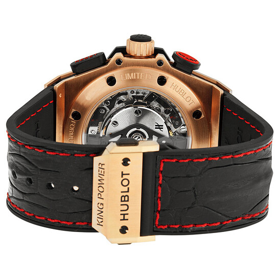 Hublot King Power Automatic Black Dial 18kt Rose Gold Men's Watch