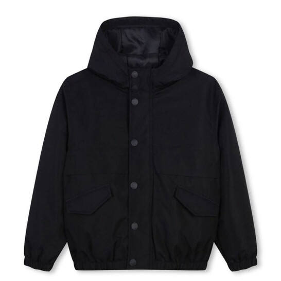 【新品未使用、タグ無し】HUGO BOSS ジャケット HUGO BOSS (ヒューゴボス) フード着脱 撥水 モノグラム柄 ダブル