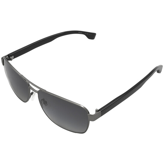 Hugo Boss Grey Rectangular Men's Sunglasses BOSS 1559/O/S 0R80/WJ