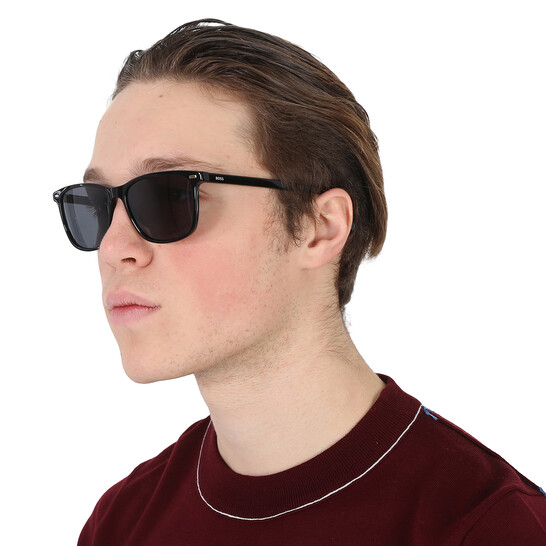 Hugo Boss Grey Square Men's Sunglasses BOSS 1554/O/S 0807/IR 56