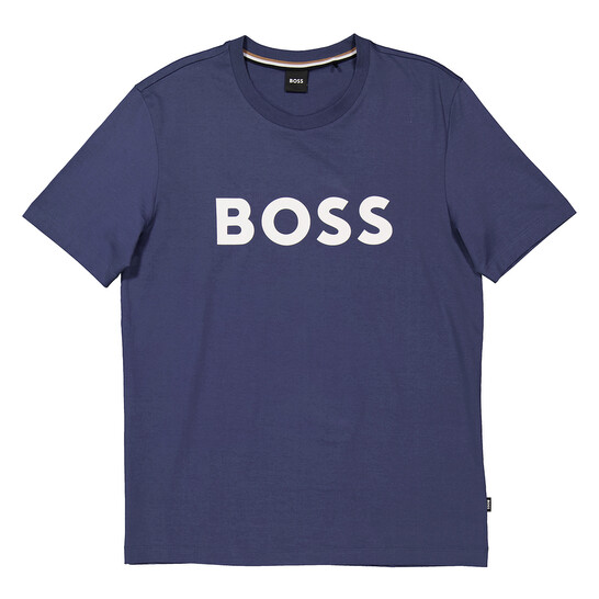 Hugo Boss Logo Print Cotton-Jersey T-Shirt, Size Medium 50495742