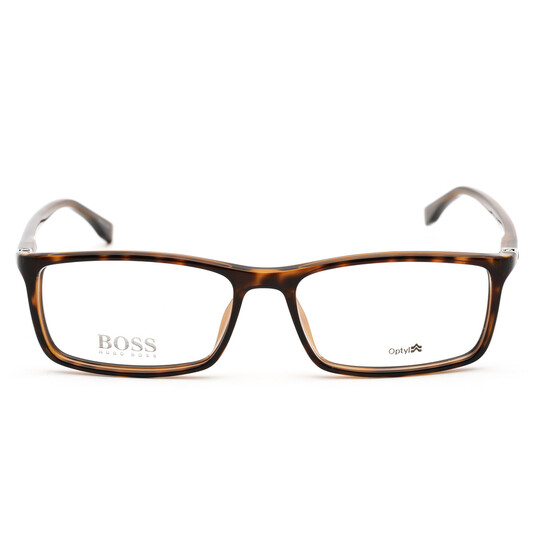 Hugo Boss Rectangular Optical Frames With Classic Tortoiseshell Pattern - NWT Hugo Boss Men main image 3